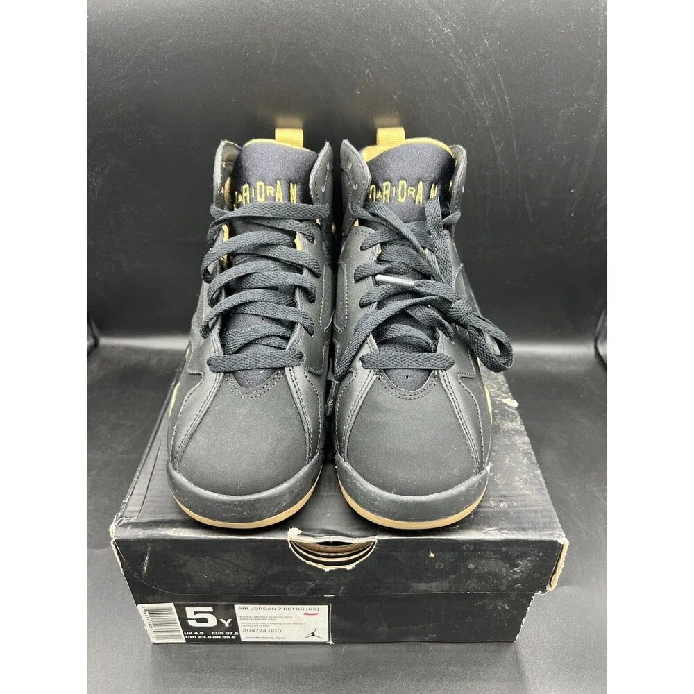 Air Jordan 7 Retro GS Golden Moments SZ 5Y/6.5 Women DS OG ALL (304774-030)